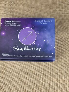 Sagittarius Crystal Kit - Purple Galaxy Design